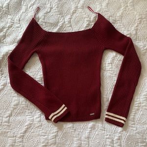 Hollister wine colored long sleeve shirt
